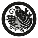 Agehacho Kamon Engraving Maru ni Agehacho (2)