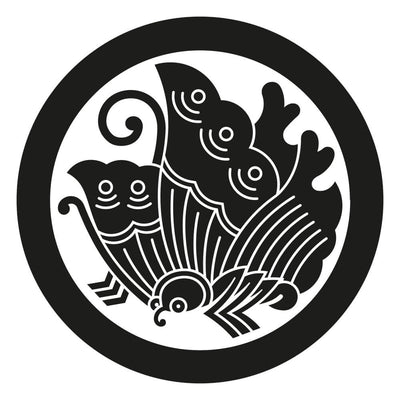 Agehacho Kamon Engraving Maru ni Agehacho (2)