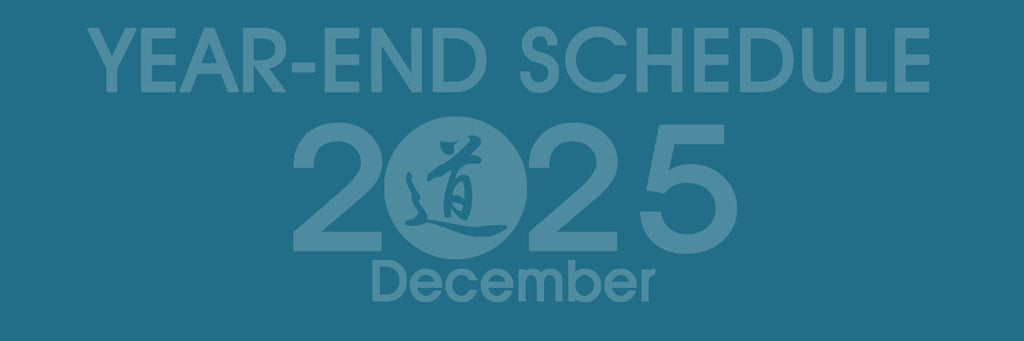 Year-end schedule on SeidoShop