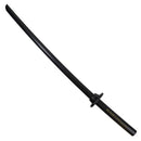 Superior Shima Kokutan Bokken (Asian Ebony) with Tsuba & Tsubadome - Gold Signature - By Master Aramaki