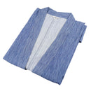 Deluxe Chijimi Cotton Samue, Blue - Jacket