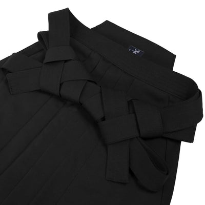 Durable quality Hakama - Black Keiko 'Cashmere Touch' Aikido Hakama