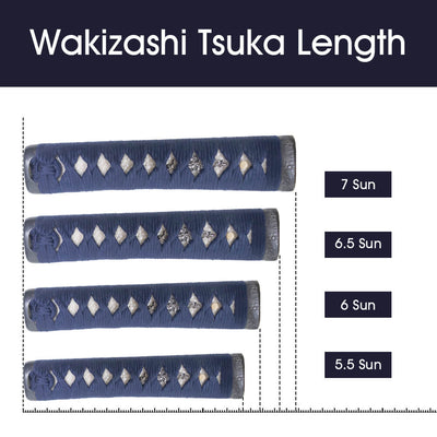 Tsuka Length for Wakizashi [TL155]~