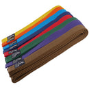 Aikido Color Belt : Yellow, Orange, Light Blue, Navy, Red, Green, Purple, Brown