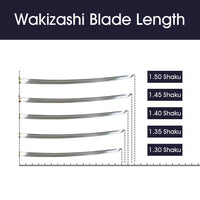 All available lengths for Wakizashi [H130]~